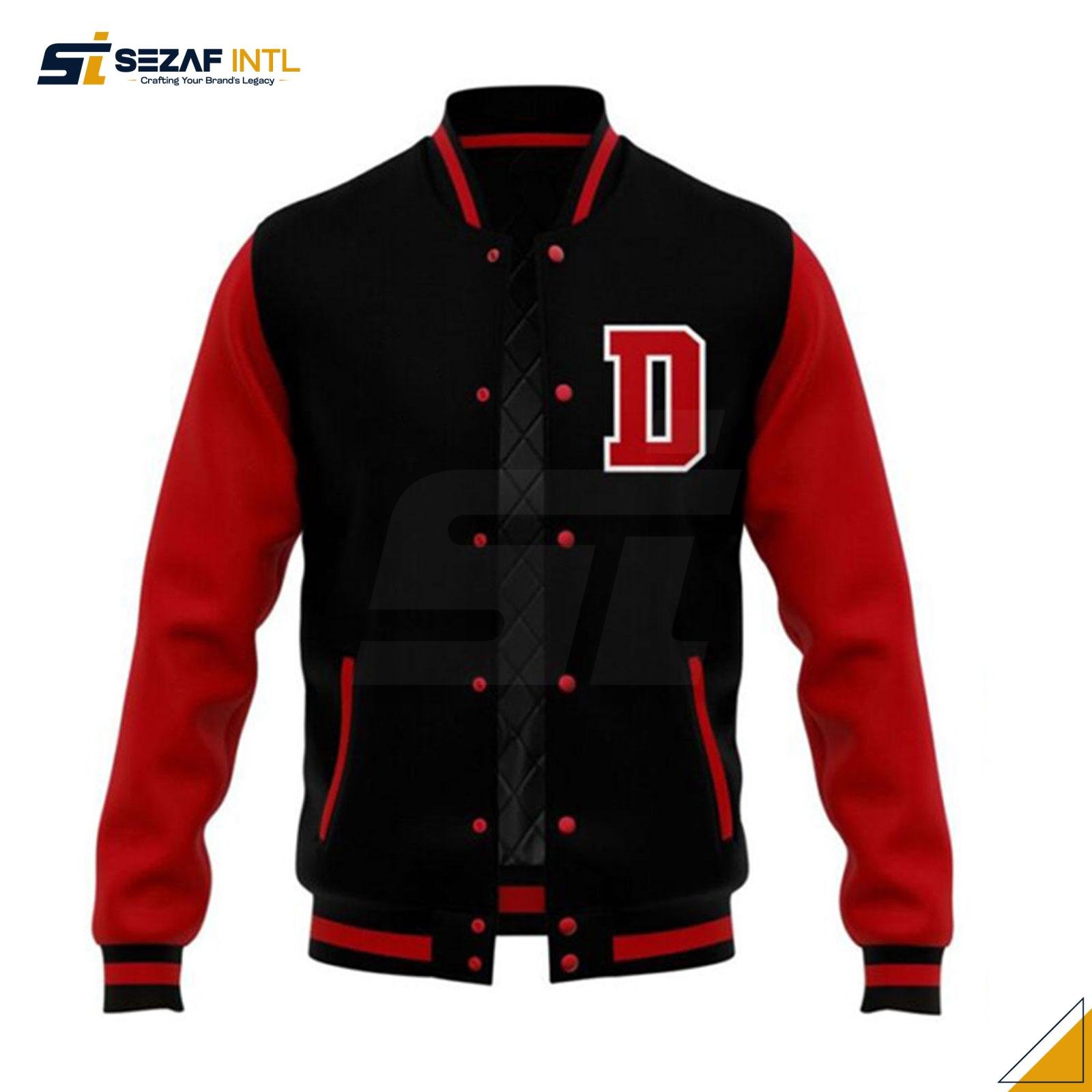 Varsity jacket 1 Custom Embroidery Varsity Jacket for Sports Fans - Image 1