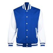 High-Quality Varsity Jacket with Sleek Leather