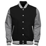 Premium Soft Wool & Leather Sleeve Varsity Jacket