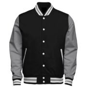Premium Soft Wool & Leather Sleeve Varsity Jacket