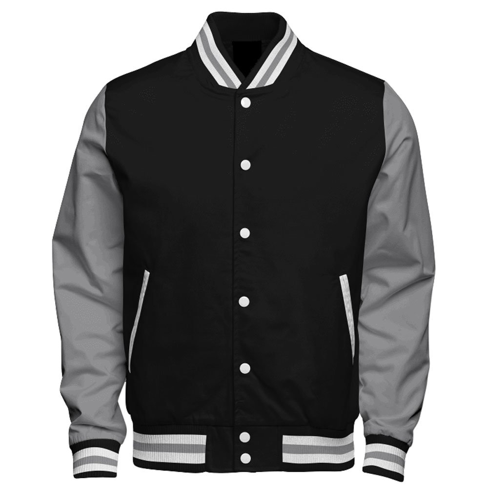 Varsity jacket 8 Premium Soft Wool & Leather Sleeve Varsity Jacket - Image 1