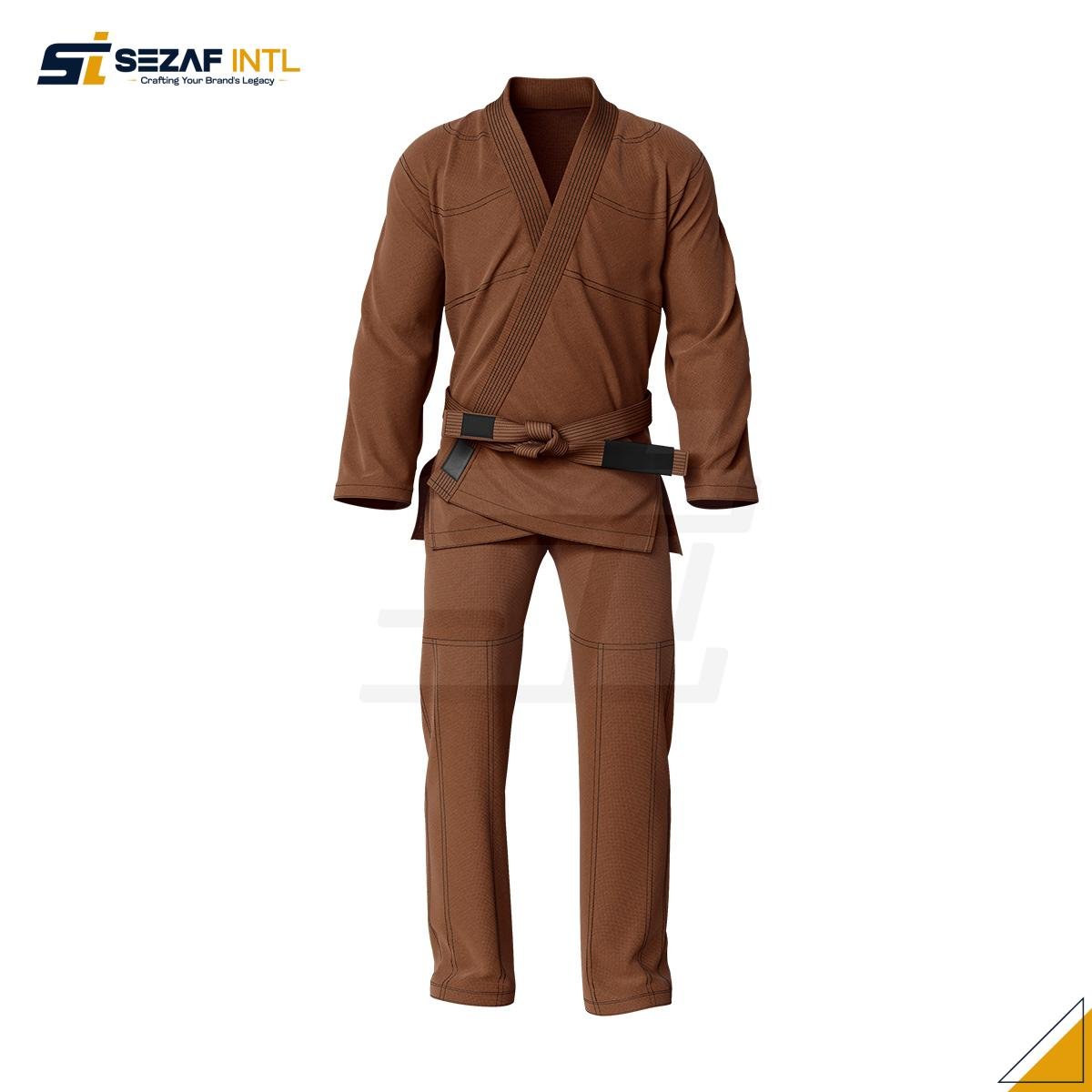 brazilian-jiu-jitsu-gi-kimono-brown.jpg Professional BJJ Gi | Custom Brand Logo Service - Image 1