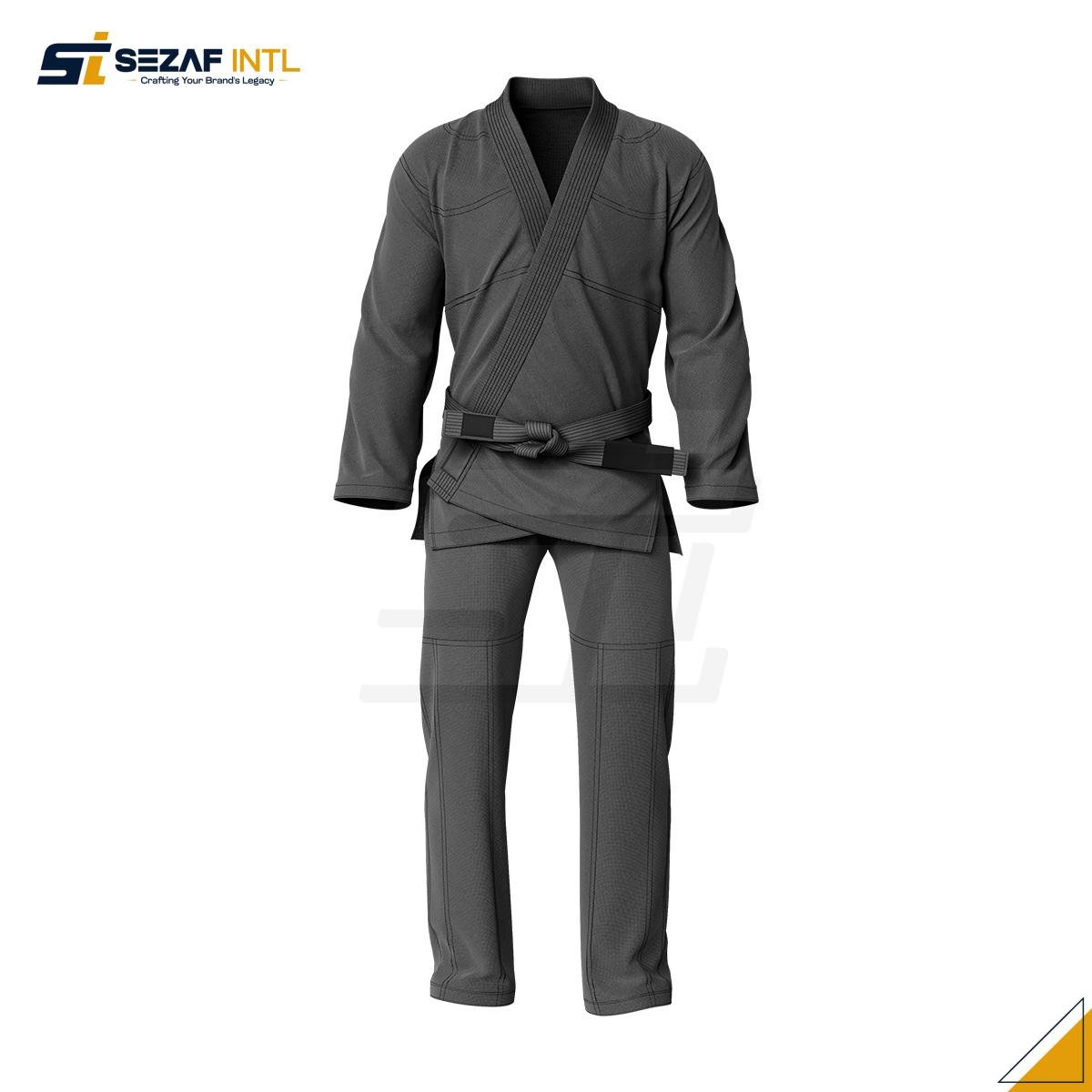 brazilian-jiu-jitsu-gi-kimono-dark-gray.jpg Durable Custom BJJ Gi | Wholesale Team Uniforms - Image 1