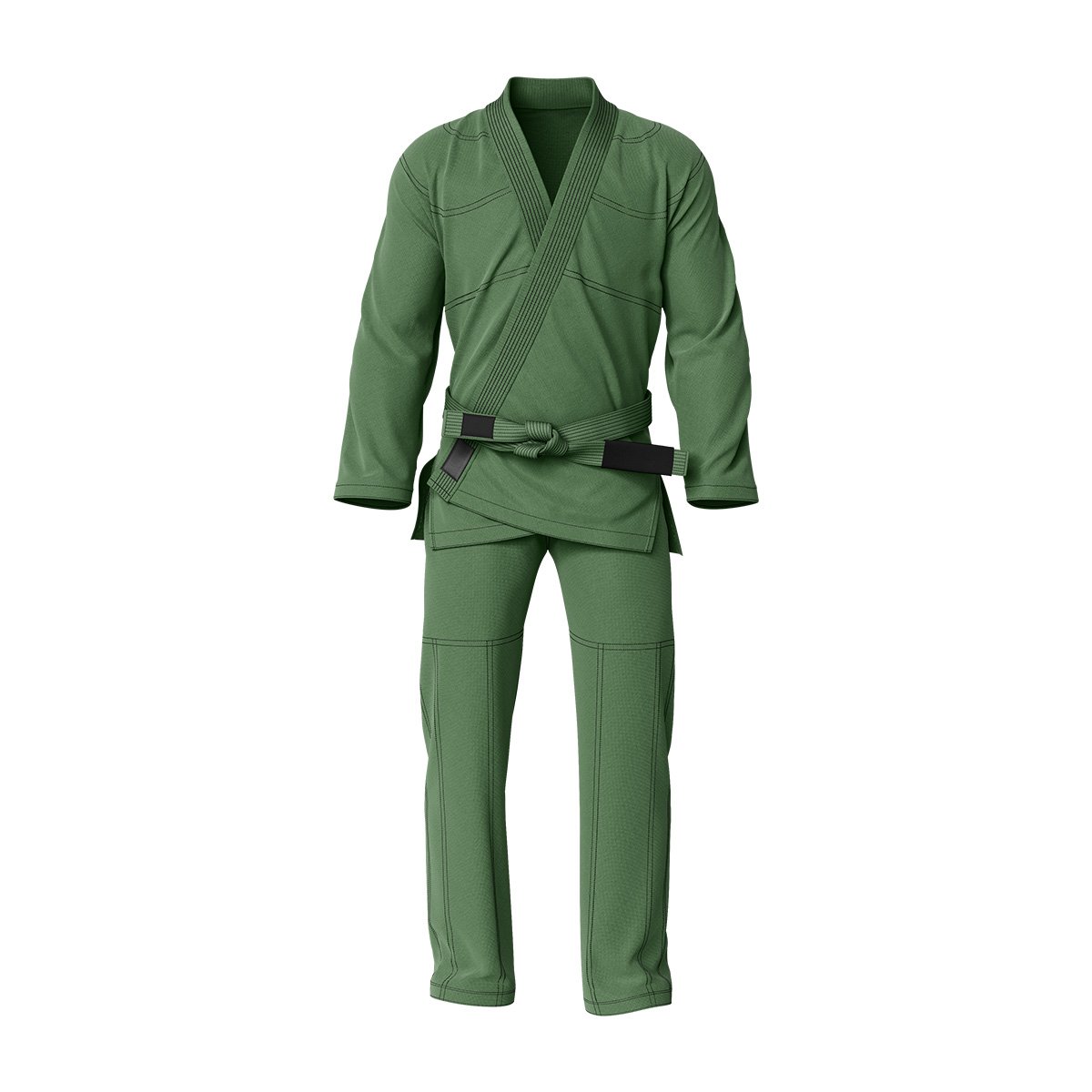 brazilian-jiu-jitsu-gi-kimono-green.jpg Custom Pearl Weave BJJ Gi | Martial Arts Uniform - Image 1