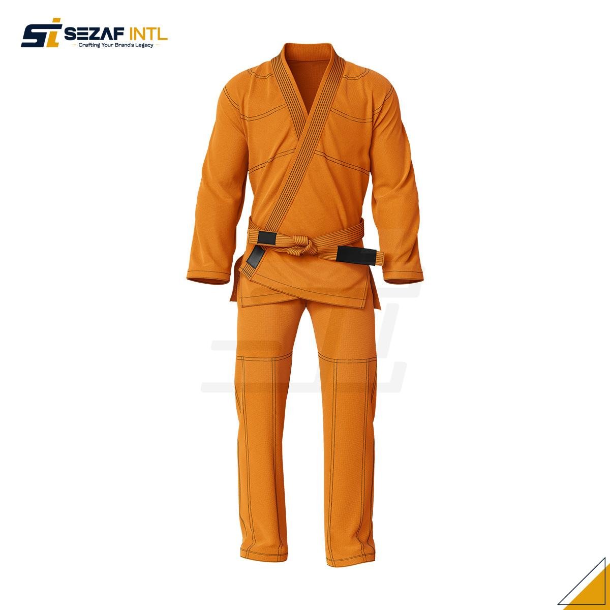 brazilian-jiu-jitsu-gi-kimono-orange.jpg Lightweight Pro BJJ Gi | Custom Branding Service - Image 1