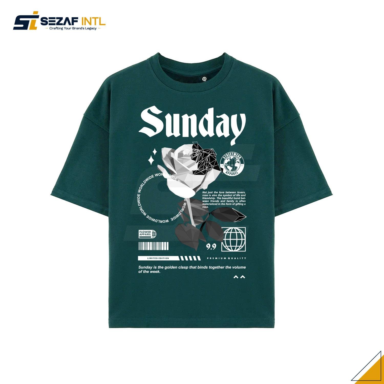 green-oversize-tshirt-front.jpg Professional OEM Custom Oversized T-Shirts - Image 1